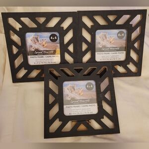 Bundle Of 3 Wodden Photo Frames. 4x4. Parties, Home, Weddings, Birthdays